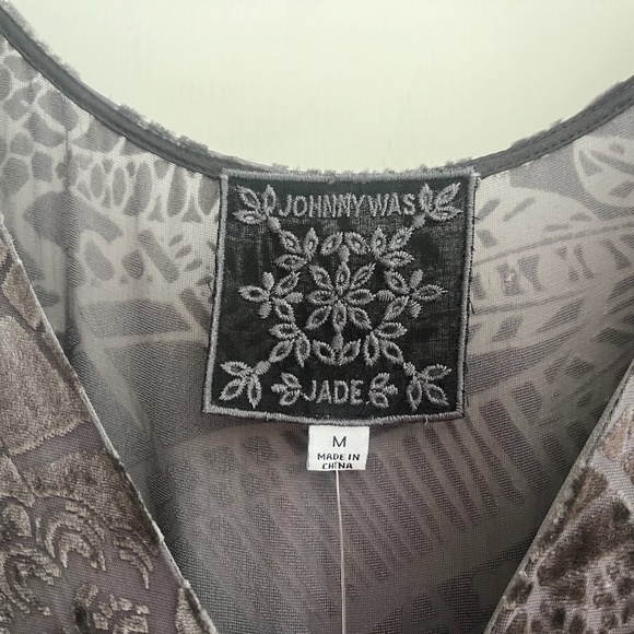 BEAUTIFUL NWOT JOHNNY WAS JADE Silk/Rayon Dress!! - Picture 5 of 5